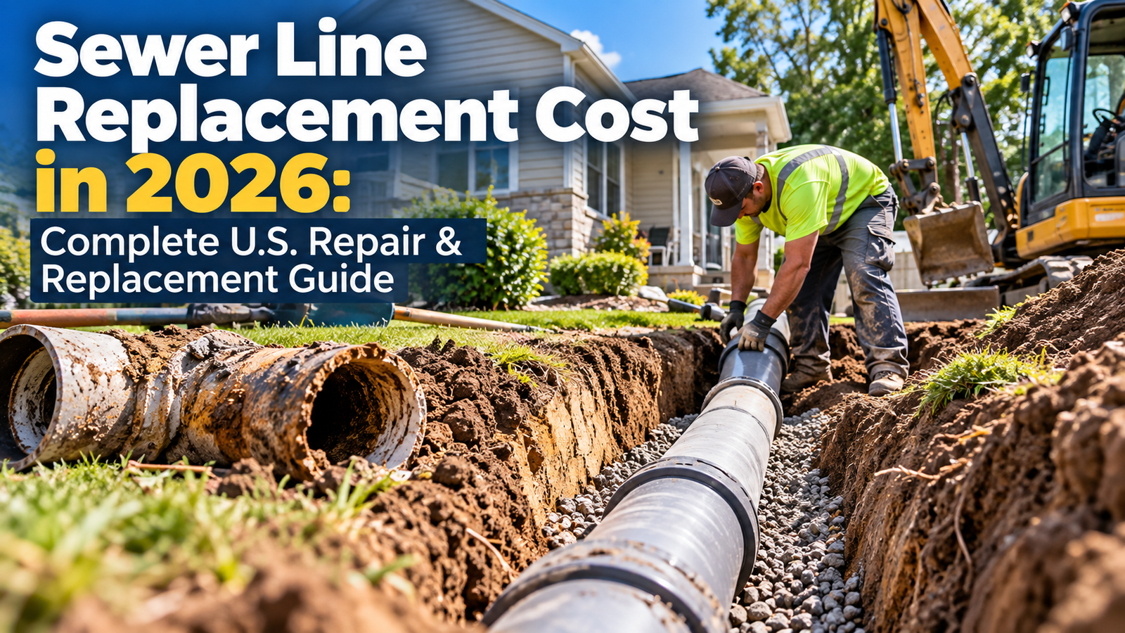 Sewer Line Replacement Cost in 2026: Complete U.S. Repair & Replacement Guide